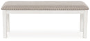 Robbinsdale - Large Upholstered Dining Room Bench - Antique White