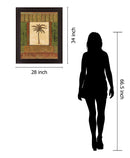 Verdant Palmway - 28" x 34" Framed Wall Art