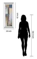 Color Of Rain Il By Michael Marcon - Mirror Framed Print Wall Art - Blue