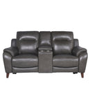 Trento - Dual Power Console Loveseat - Brown