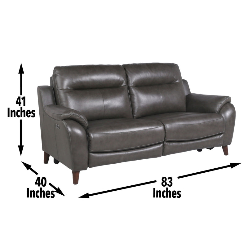 Trento - Dual Power Sofa - Charcoal