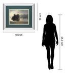 Misty Morning By Nan - Framed Print Wall Art - Yellow