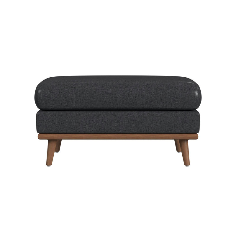 Horizon - Ottoman With Wood Base