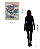 Dockside Drift - 28" x 34" Framed Wall Art