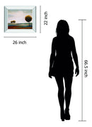 Tranquil Plains Il By Ursula Salemink-Roos - Mirror Framed Print Wall Art - Dark Brown