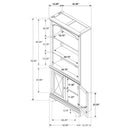 Hartshill Bookcase with Cabinet