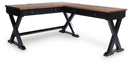 Wildenauer - Home Office Desk And Return - Brown / Black