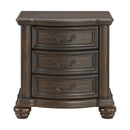 Brunswick - 2-Drawer Nightstand With USB - Mahogany