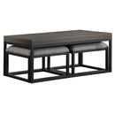 Yukon - Rectangle Nesting Table And Stool - Brown
