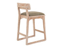 Balam - 30" Upholstered Barstool (Set of 2) - Light Brown - Austin's Furniture Depot (Austin,TX)