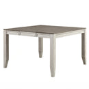Steve Silver Abacus Butterfly Leaf Counter Table in Smoky Alabaster