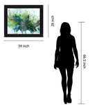 Verdant Surge - 28" x 34" Framed Wall Art