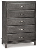 Caitbrook - Five Drawer Chest - Gray