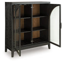 Armenleigh - Bar Cabinet - Black / Brown