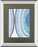 Endless Blue I By Eva Watts Mirrored Frame - Blue
