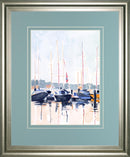 34x40 Watercolor Boat Club II By Emma Scarvey - Beige