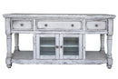 Aruba 70" TV Stand, w/3 Drawers and 2 Doors, in White Finish