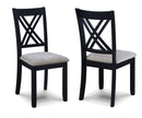 Eloise - 7 Piece Dinette Set - Charcoal / Gray