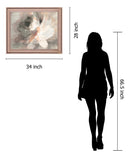 Whispered Petal Dawn - 28" x 34" Framed Wall Art