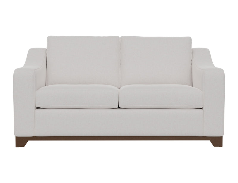 Natural Parota - Loveseat - Mink Withe