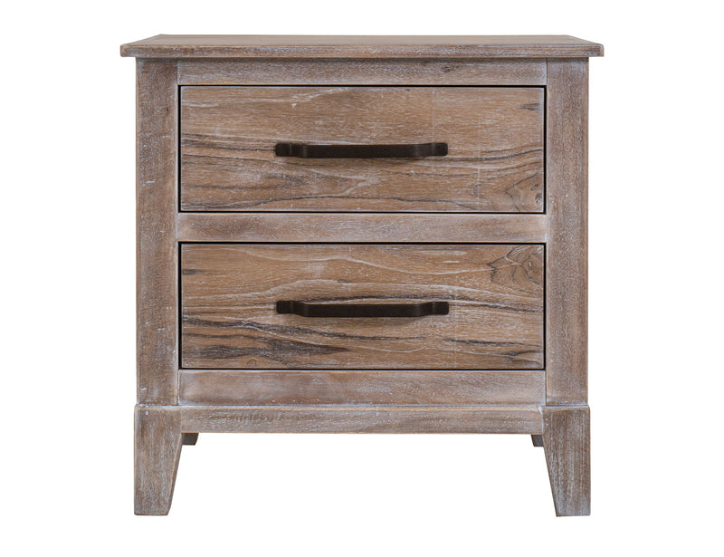 White Teak - Nightstand - Ivory White