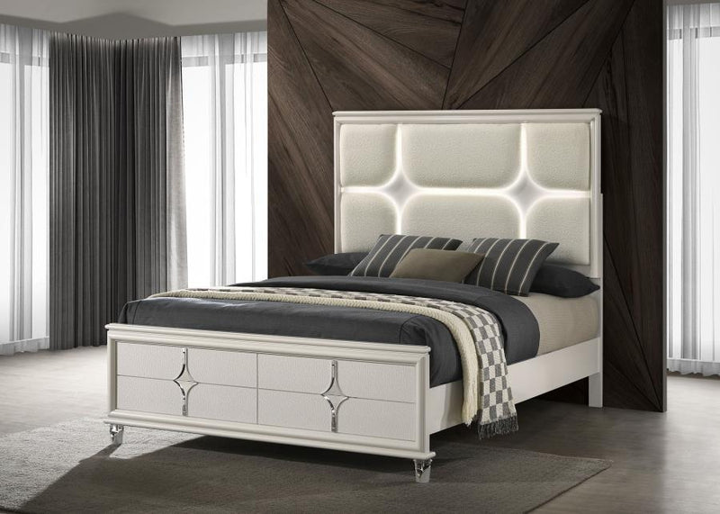 Olivia - Panel Bed LED Headboard