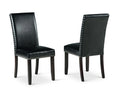 Steve Silver Westby Black Side Chair in Ebony Wood (Set of 2)