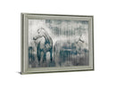Misty Equines - 28" x 34" Framed Wall Art