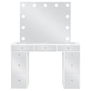 Regina Makeup Vanity Table with LED Mirror and Stool