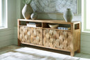 Hudwick - Accent Cabinet - Natural Brown
