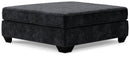 Lavernett - Oversized Accent Ottoman - Charcoal