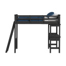 Hampton Kids - Loft Bed With Ladder And Desk With Speaker