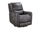 Steve Silver Athens Triple-Power 360 Degree Swivel Motion Chair in Charcoal