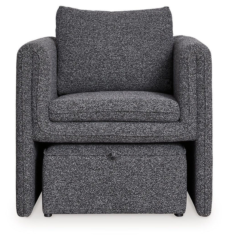 Vreni - Charcoal / Black - Accent Chair