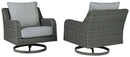 Elite Park - Swivel Lounge w/ Cushion - Gray