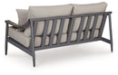 Ocean Beach - Loveseat With Cushion - Gray
