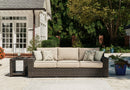 Coastline Bay - Sofa With Cushion - Brown
