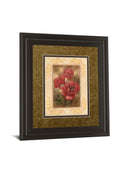 Daphne's Poppies By Vivian Flasch - Framed Print Wall Art - Red