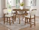 Blanche Round Counter Ht Tbl Brown