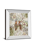 Eye To Eye By Sofi Taylor - Mirror Framed Print Wall Art - Red