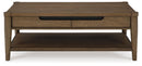Roanhowe - Rectangular Cocktail Table - Brown