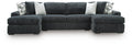 Midnight-Madness Sectional with Chaise