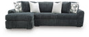 Midnight-Madness Sectional Sofa with Chaise