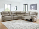 Narwhal Place Reclining Sectional with Storage Console - Austin's Furniture Depot (Austin,TX)