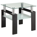 Dyer - 1-Shelf Rectangular Glass Top Table