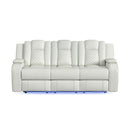 Carlo - Power Motion Sofa With Power Headrest, Dropdown Table, Power Strip, LED And Reading Light