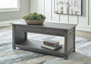 Freedan - 3 Pc. - Coffee Table, 2 End Tables - Grayish Brown