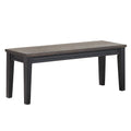 Steve Silver Raven Noir Bench in Two Tone Ebony and Driftwood