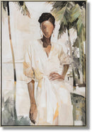 Serene Stance - 25" x 36" Framed Wall Art