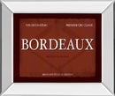 Bordeaux By Paola Viveiros - Mirror Framed Print Wall Art - Red
